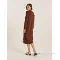 Breathable Comfortable Long V-Neck Sweater Maxi Dress
